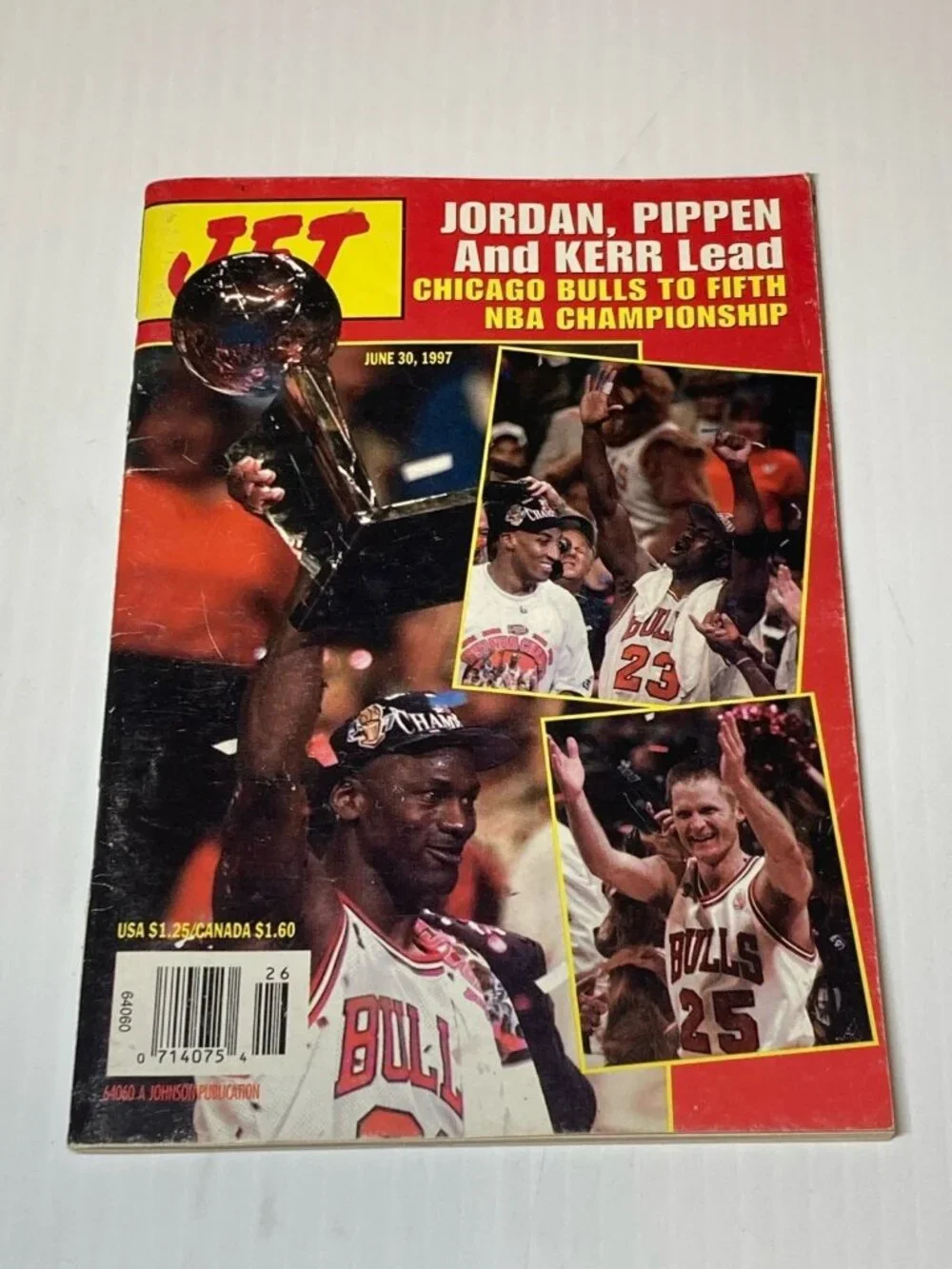 Jet Magazine June 30 1997 Michael Jordan Pippen Kerr Chicago Bulls Basketball
